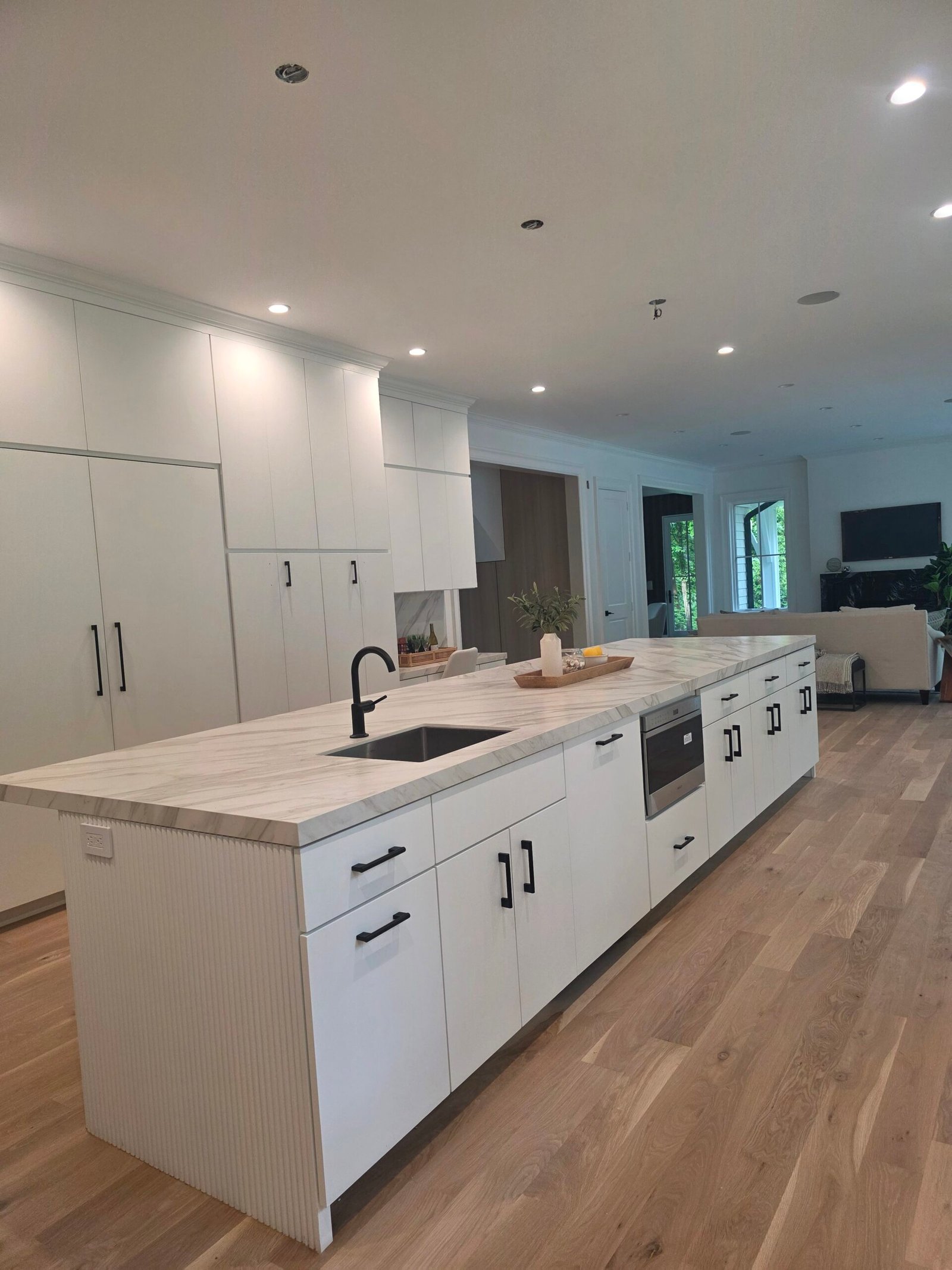 Amish craftsman building a solid wood custom cabinet frameAmish craftsman building a solid wood custom cabinet frame