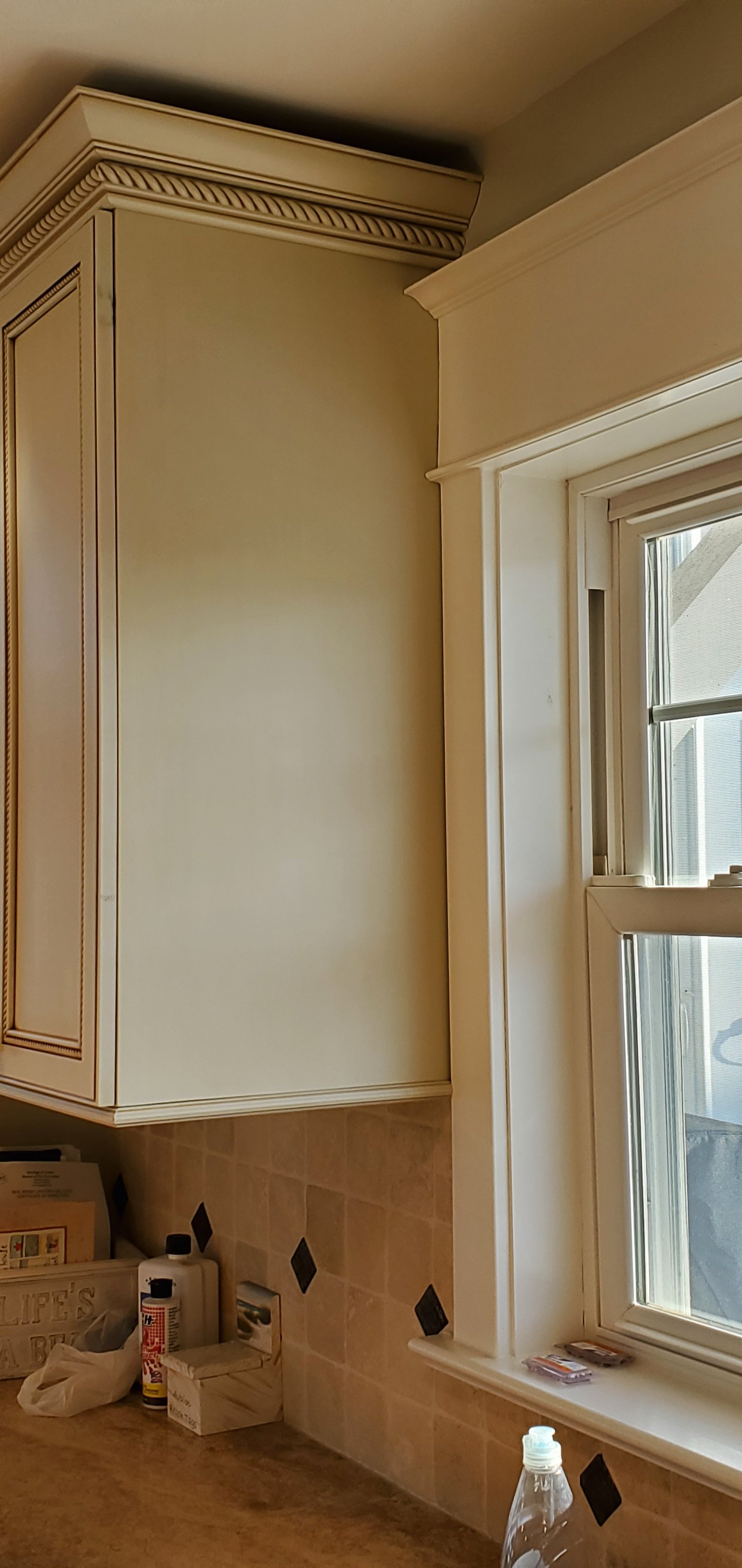 Custom shaker cabinetry with architectural millwork details