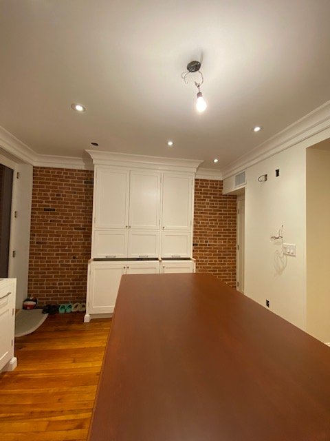 Elegant white custom kitchen with island, DC suburbs style, by Choice Custom Cabinetry